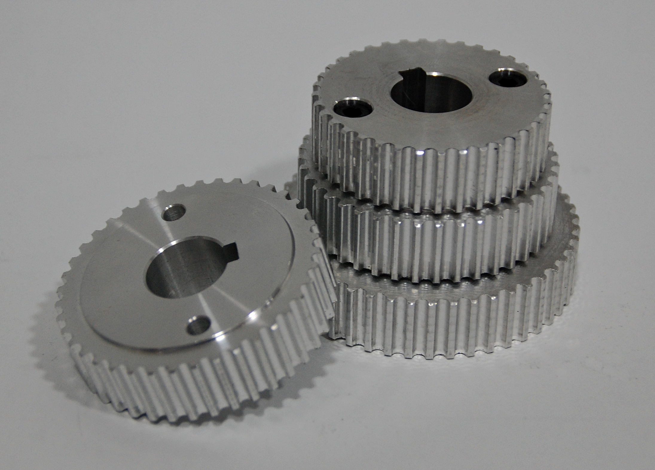 polea aluminio para correa dentada